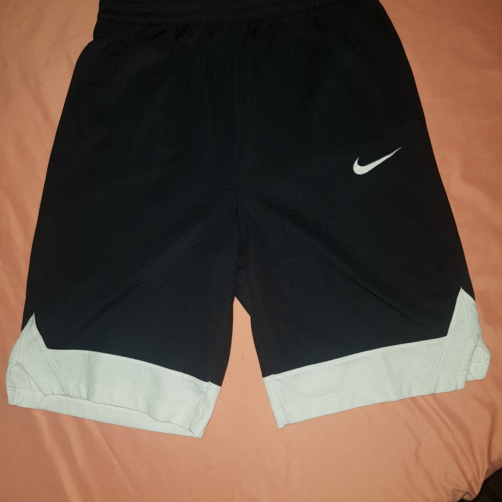 Nike Boy's Athletic Shorts in Black and White